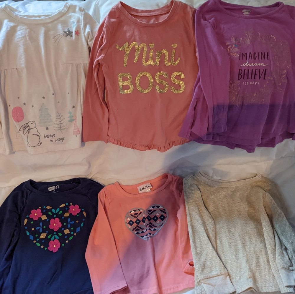 2T long sleeve shirt lot